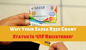 Why Your Sassa R350 Grant Status Is 'UIF Registered'