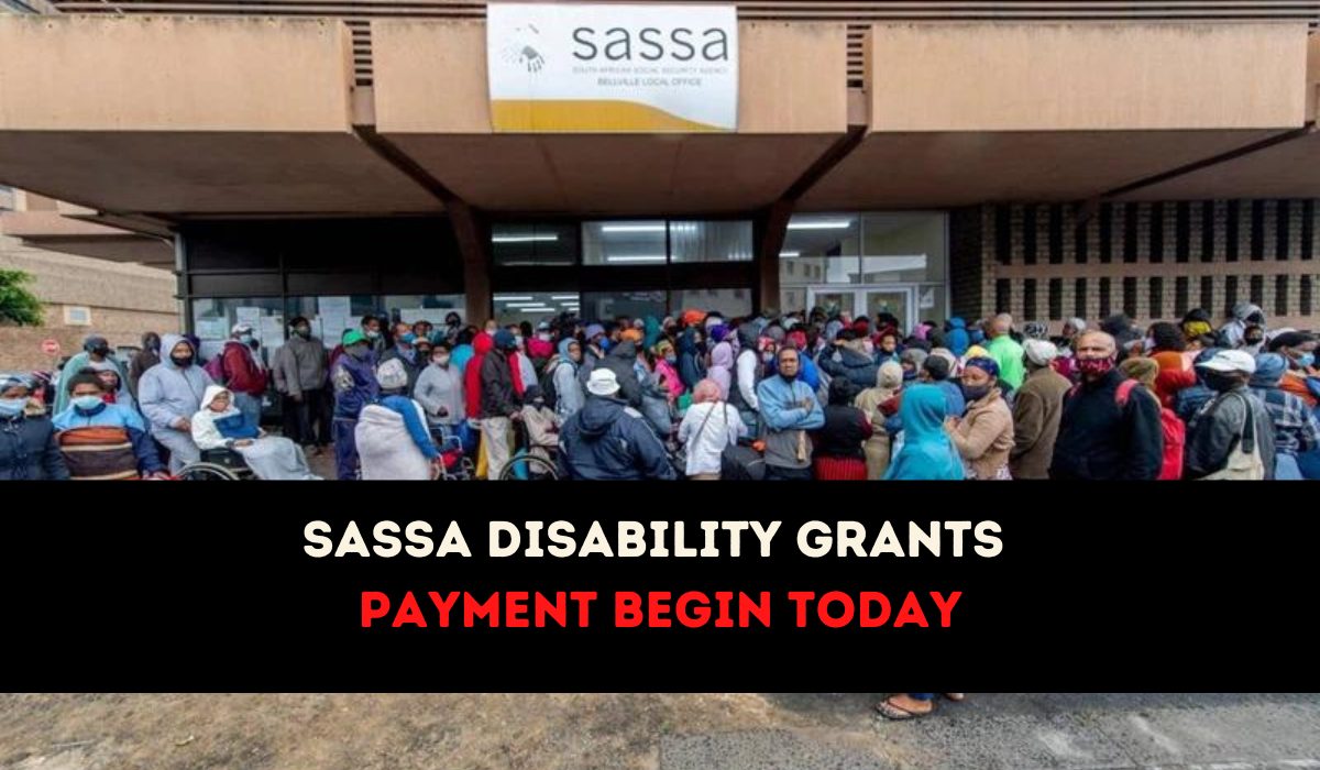 Sassa Disability Grants Payment Begin Today