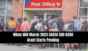 When Will March 2023 SASSA SRD R350 Grant Starts Pending