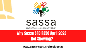 Why Sassa SRD R350 April 2023 Not Showing?