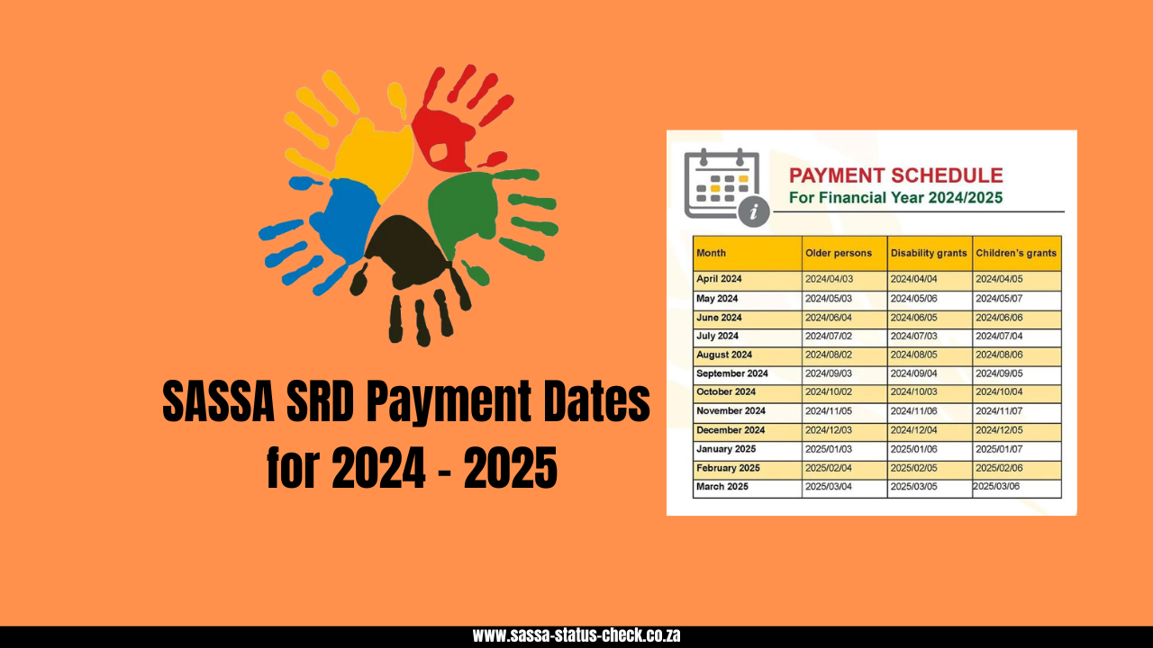 SASSA SRD Payment Dates for 2024 2025