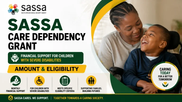 SASSA Care Dependency Grant 2026: Amount & Eligibility